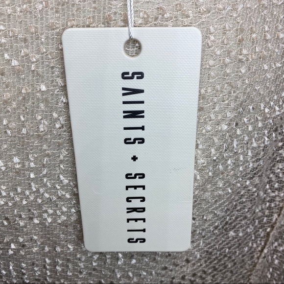 NEW Saints + Secrets Lilia Textured Wrap Dress - Picture 7 of 9